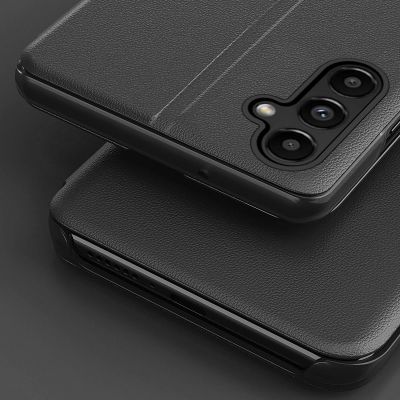 9. Eco Leather View Case etui do Samsung Galaxy S23+ z klapką podstawka niebieskie