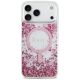 3. Etui Guess Resin Bottom Glitter MagSafe na iPhone 17 Pro Max - różowe