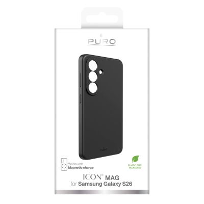 2. Etui silikonowe Puro ICON MAG ns Samsung Galaxy S26 kompatybilne z MagSafe - czarne