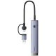 2. Hub USB-A/USB-C Baseus UltraJoy Series 4xUSB-A 3.1 1xUSB-C 5V - szary