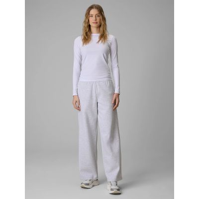 5. Longsleeve slim gładki damski 4F 4FRSS26TLONF658-10S