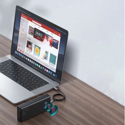 11. Baseus Amblight powerbank 65W 30000mAh Overseas Edition biały (PPLG000102)