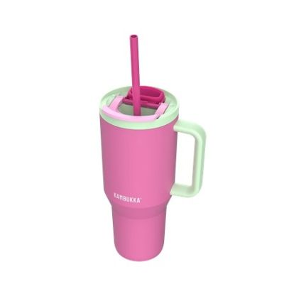 18. Kubek termiczny ze słomką Kambukka Rio Tumbler 950ml, Bubblegum Mint