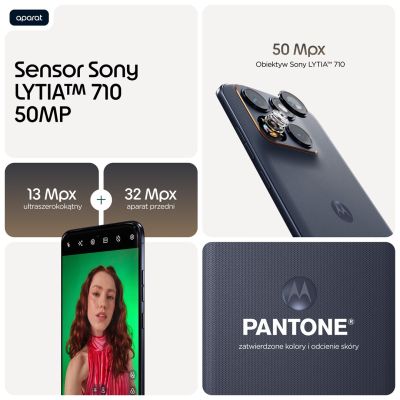 6. Smartfon Motorola Moto Edge 70 Fusion 5G 8/256 GB Silhouette