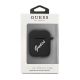 3. Etui Guess Silicone Vintage na AirPods 1/2 - czarno-białe