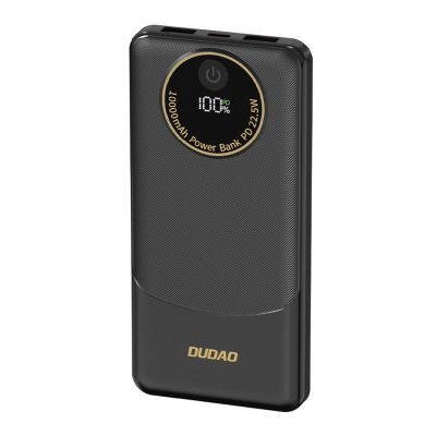 Powerbank Dudao K12 10000mAh PD 22.5W USB-A USB-C – czarny
