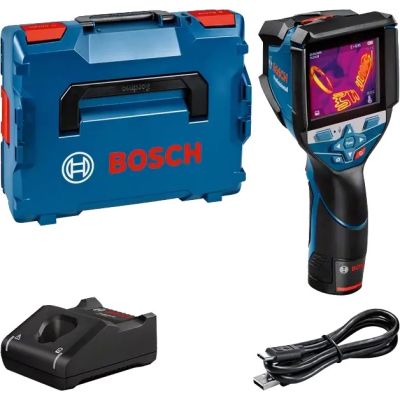 11. Bosch GTC 600 C Noise equivalent temperature difference (NETD) IR Czarny, Niebieski 256 x 192 px Wbudowany wyświetlacz LCD