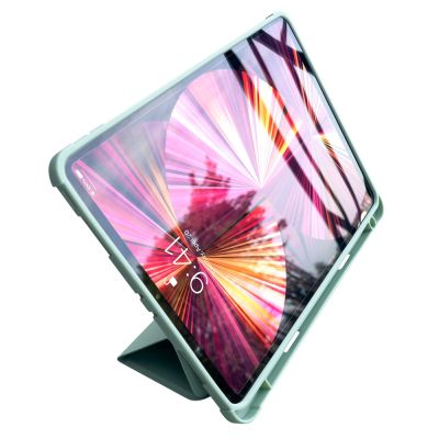 6. Stand Tablet Case etui Smart Cover pokrowiec na iPad Pro 12.9'' 2021 / 2020 z funkcja podstawki zielony
