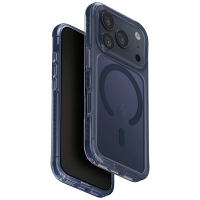 Etui UNIQ Combat Magclick Charging do iPhone 17 Pro - niebieskie