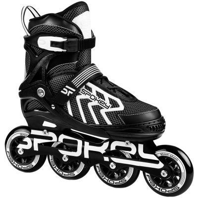7. Łyżworolki Spokey Khan Bk/Wh Jr 927032-927033