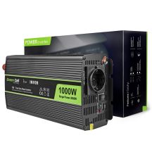 GREEN CELL PRZETWORNICA INV09 12V-230V 1000W/2000W CZYSTA SINUSOIDA