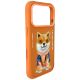 5. Etui Nimmy Glasses Cool Dog na iPhone 17 Pro - pomarańczowe