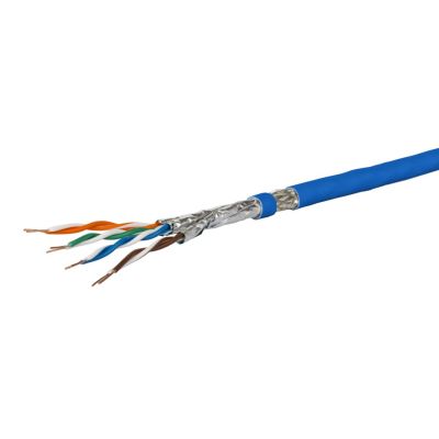 2. METZ CONNECT do układania Cat 7A S/FTP, MC GC1300 pro22, LSZH, niebieski 100m Pierścień