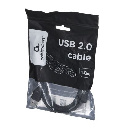 6. Kabel GEMBIRD CCP-USB2-AMAM-6 (USB 2.0 typu A M - USB 2.0 typu A M; 1,8m; kolor czarny)
