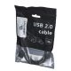 6. Kabel GEMBIRD CCP-USB2-AMAM-6 (USB 2.0 typu A M - USB 2.0 typu A M; 1,8m; kolor czarny)