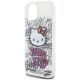 6. Etui Hello Kitty IML Kitty On Bricks Graffiti na iPhone 15 - białe