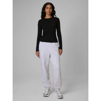 5. Longsleeve slim gładki damski 4F 4FRSS26TLONF658-20S