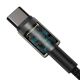 11. Kabel Baseus CATWJ-01 USB-C - USB-C PD QC 100W 5A 1m - czarny