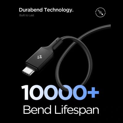 4. Kabel Spigen Essential EB24015CC USB-C / USB-C 240W 150cm - czarny