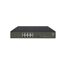 Przełącznik LevelOne Hilbt GB/SL PoE+ 10-portowy 19" 130W 1Gbps