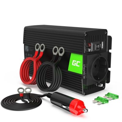 3. GREEN CELL PRZETWORNICA INV16 12V-230V 500W/1000W CZYSTA SINUSOIDA
