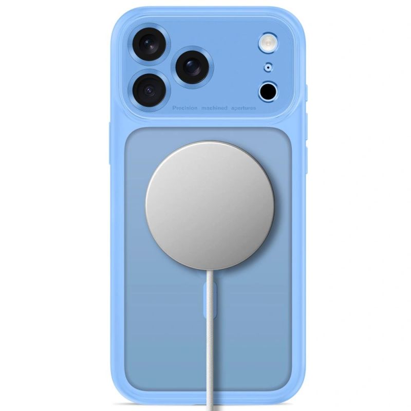 4. Etui Tech-Protect MagPeak MagSafe CC na iPhone 18 Pro / 17 Pro - jasnoniebieskie matowe
