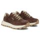 5. Skórzane półbuty sneakersy na platformie brązowe Filippo DP7498