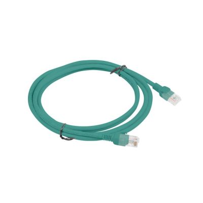 2. PATCHCORD KAT.5E UTP 2M ZIELONY FLUKE PASSED LANBERG 10-PACK
