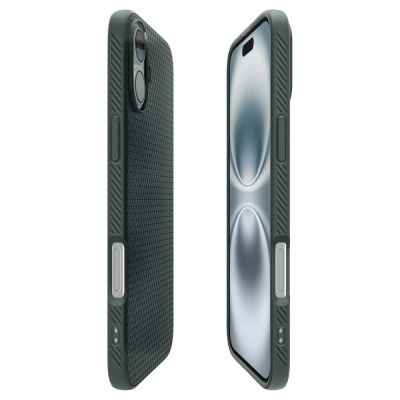 8. Etui Spigen Liquid Air na iPhone 16 - zielone