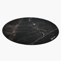 Arozzi Zona Round Floor Pad Czarny, Marmurowy kolor Mikrofibra, Guma