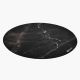 Arozzi Zona Round Floor Pad Czarny, Marmurowy kolor Mikrofibra, Guma