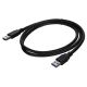 2. LANBERG KABEL USB-A 3.0 M/M 1M CZARNY CA-USBA-30CU-0010-BK