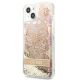 2. Etui Guess Paisley Liquid Glitter na iPhone 13 / 14 / 15 - złote