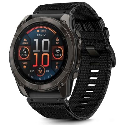 2. Pasek Tech-Protect Nylon na Garmin Fenix 5X / 5X PLUS / 6X / 6X PRO / 7X / 8 (51 mm) - czarne