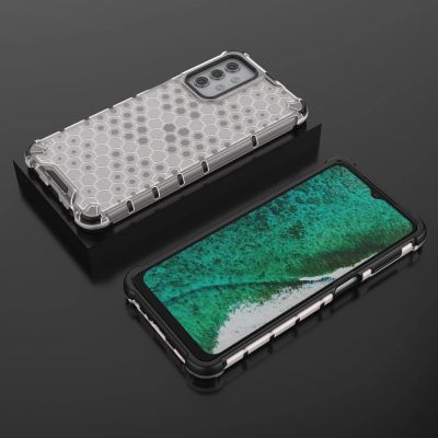 3. Honeycomb etui pancerny pokrowiec z żelową ramką Samsung Galaxy A32 5G przezroczysty