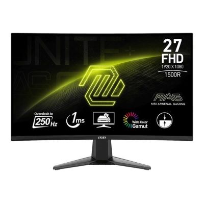 16. MSI MAG 27C6X monitor komputerowy 68,6 cm (27") 1920 x 1080 px Full HD LCD Czarny