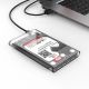 2. Kieszeń dyskowa Orico 2139C3 2,5" HDD/SSD USB-C 5Gb/s - przezroczysta