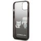 7. Etui Karl Lagerfeld Gradient Ikonik Karl&Choupette na iPhone 13 mini - czarne
