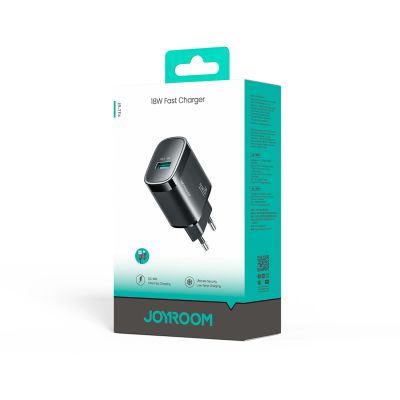 2. Ładowarka sieciowa Joyroom JR-TF4 18W z kablem 3 A USB-A - USB-C 1m - czarna