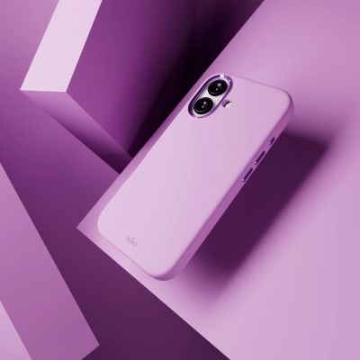 11. Etui silikonowe Puro Icon Mag Pro MagSafe do iPhone 16 - różowe