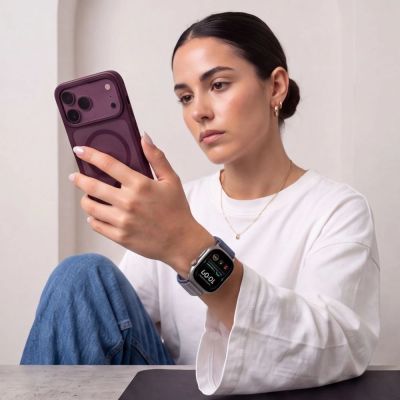 4. Pasek Tech-Protect Nylon Pro na Apple Watch 44 / 45 / 46 / 49 mm - granatowo-szary