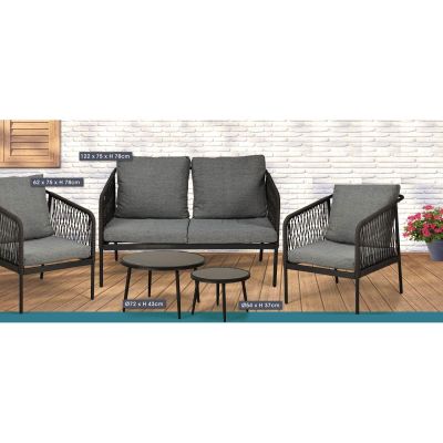 24. ZESTAW MEBLI OGRODOWYCH 5 CZEŚCIOWY MEDIOLAN