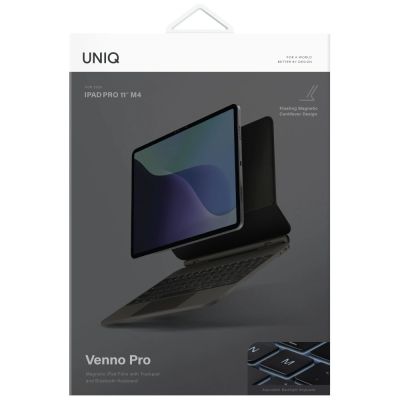 7. Etui UNIQ Venno Pro Magnetic Smart z klawiaturą na iPad Pro 11" (2024/2025) - czarne