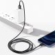10. Baseus Superior kabel USB - Lightning 2,4 A 1 m czarny (CALYS-A01)