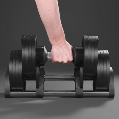 7. REBEL ACTIVE HANTEL ŻELIWNY REGULOWANY AUTOMAT 36KG, SKOK CO 2KG RBA-2332-36