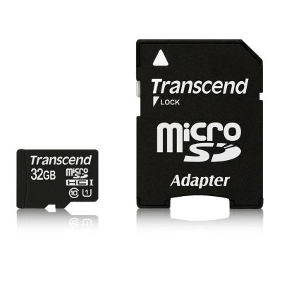 3. SD microSD Card  32GB Transcend SDHC UHS1 w/adapter