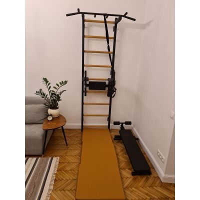 59. MATERAC GIMNASTYCZNY SKŁADANY BRĄZOWY 180CM BENCHK