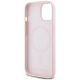 7. Etui Karl Lagerfeld Silicone Karl&Choupette MagSafe na iPhone 15 Plus - różowe