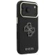 4. Etui Guess Grained & Big Resin Logo na iPhone 18 Pro / 17 Pro - czarne
