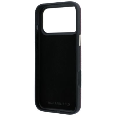 7. Etui Karl Lagerfeld Smooth Big Resin Signature Logo na iPhone 18 Pro Max / 17 Pro Max - burgundowe